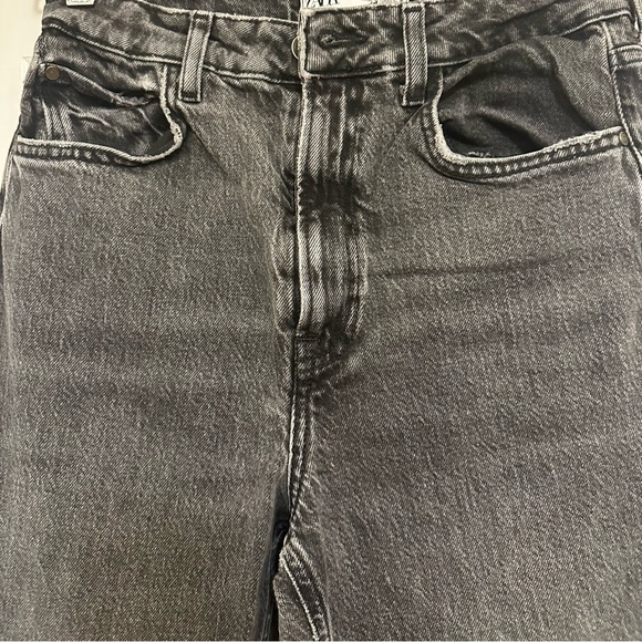 Zara flare grey jeans with hem slits - Picture 4 of 8